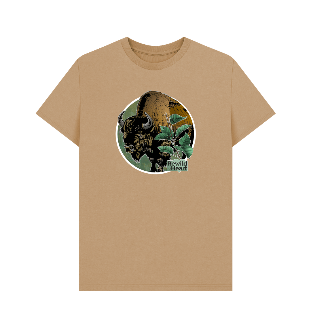 Sand Bison Woodland Men's T-Shirt