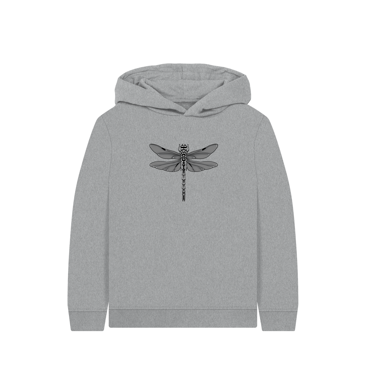 Athletic Grey Printed Kids Hoodie Front