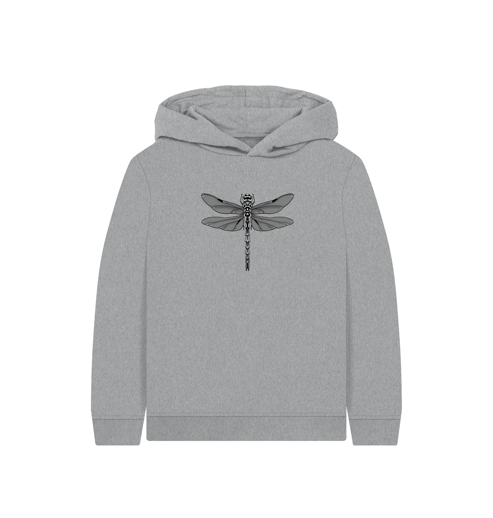 Athletic Grey Printed Kids Hoodie Front