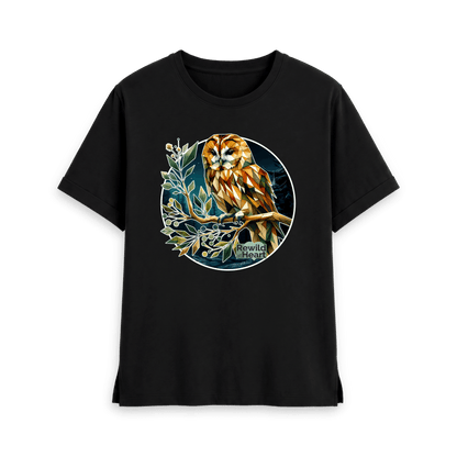 Black Printed T-shirt Front