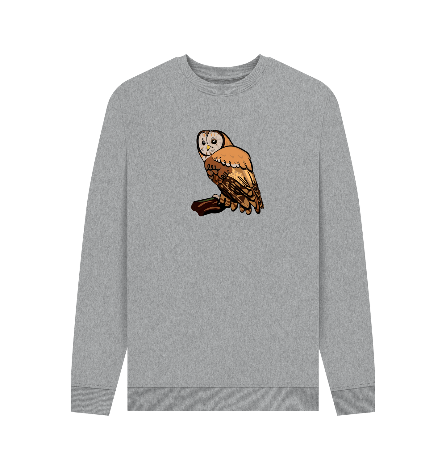 Light Heather Printed Sweater Front