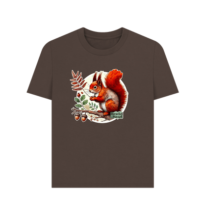 Chocolate Red Squirrel Oak Women's Classic T-Shirt