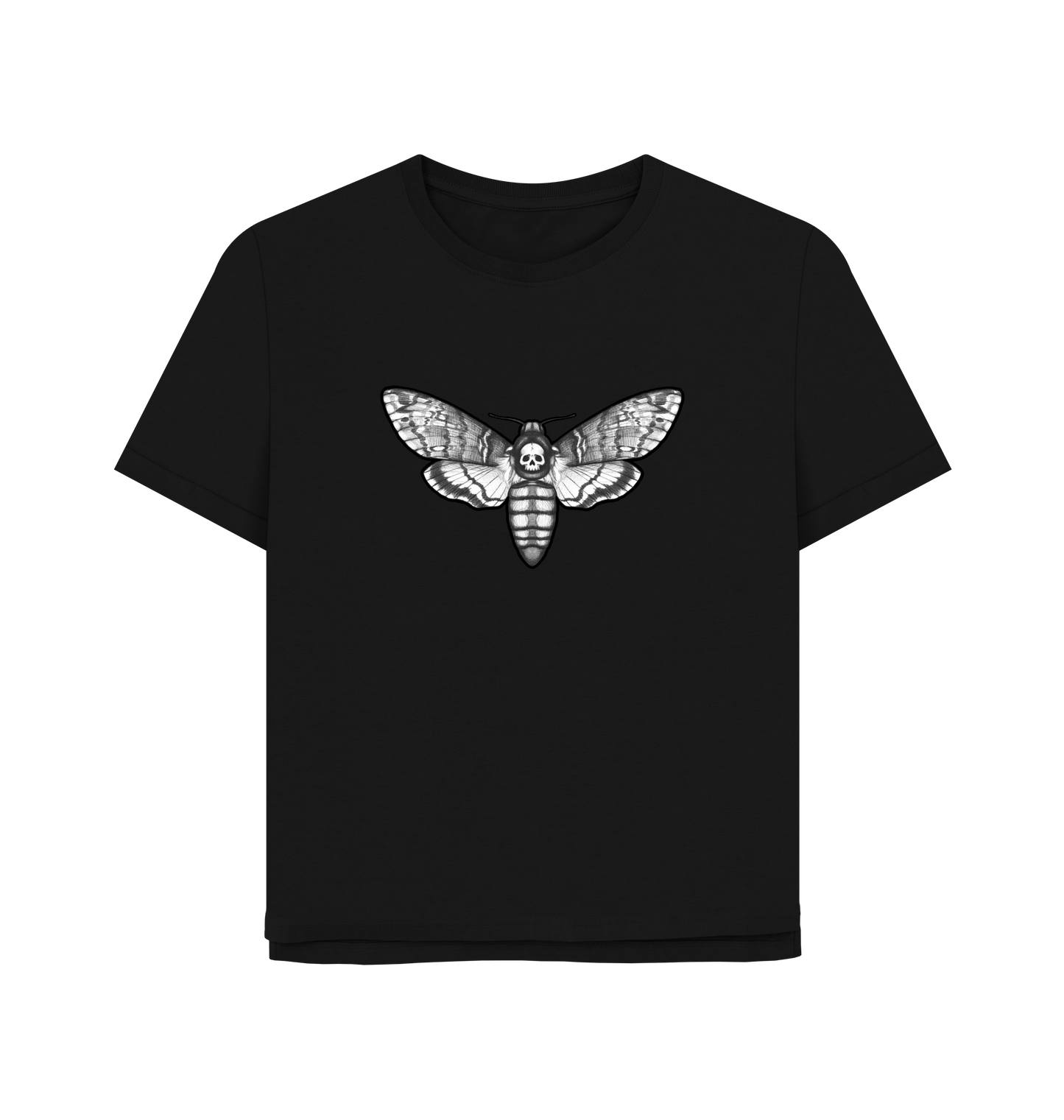 Black Printed T-shirt Front