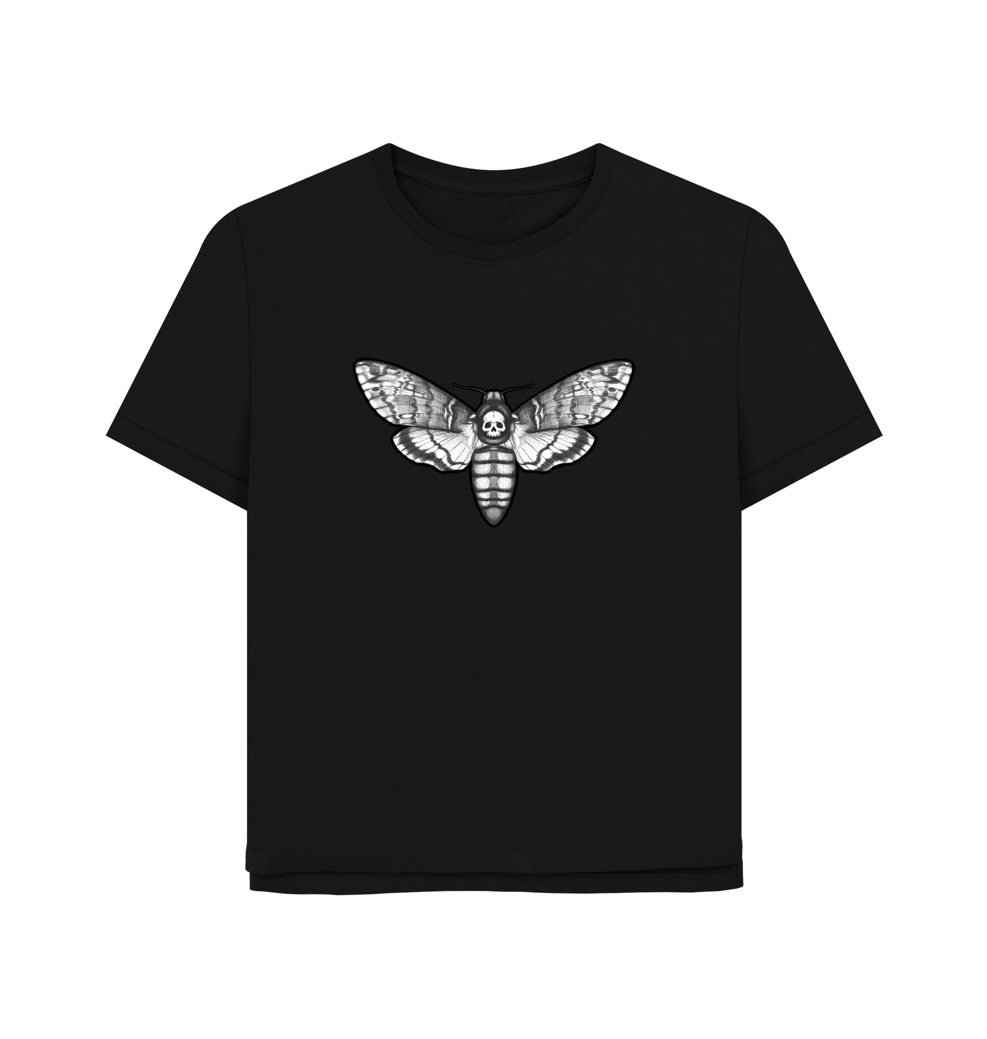 Black Printed T-shirt Front