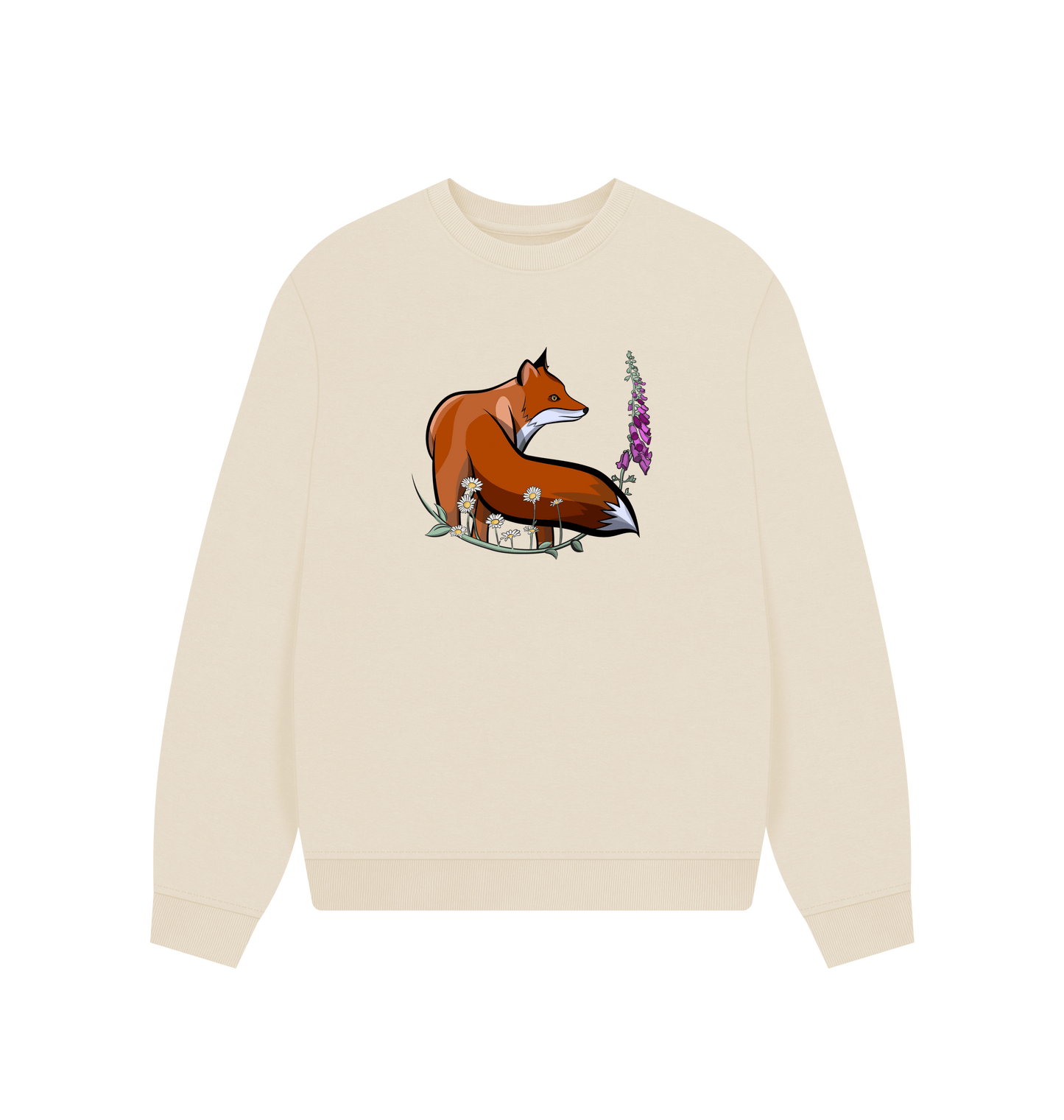 Oat Printed Sweater Front