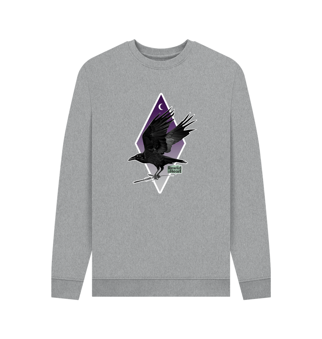 Light Heather Printed Sweater Front