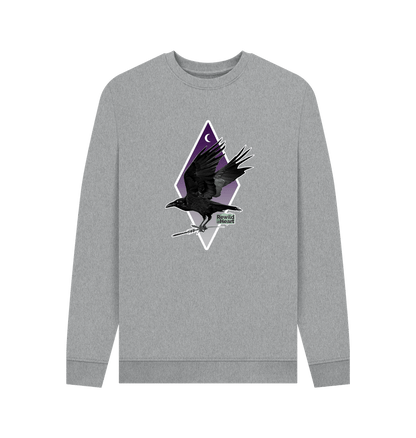 Light Heather Printed Sweater Front