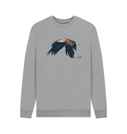 Light Heather Printed Sweater Front
