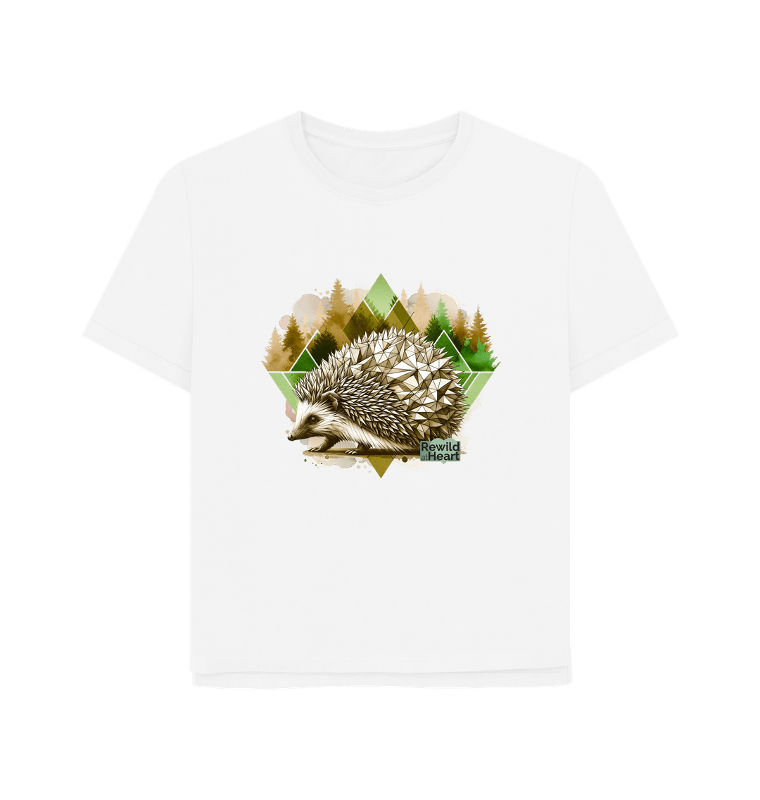 White Hedgehog Women's Relaxed-Fit T-Shirt