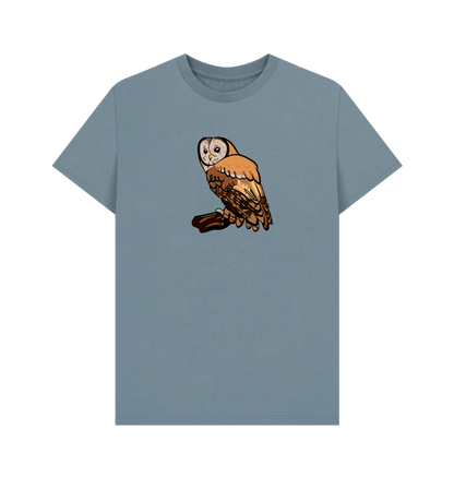 Stone Blue Printed T-shirt Front