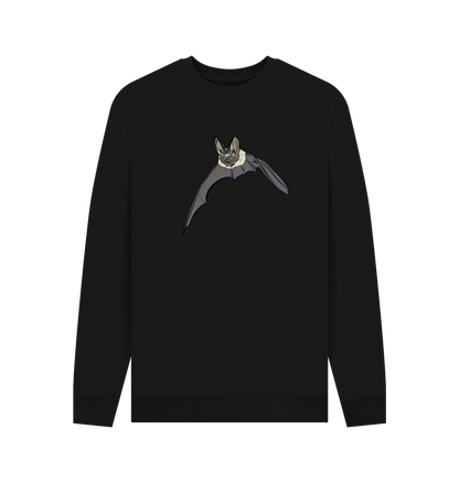 Black Printed Sweater Front
