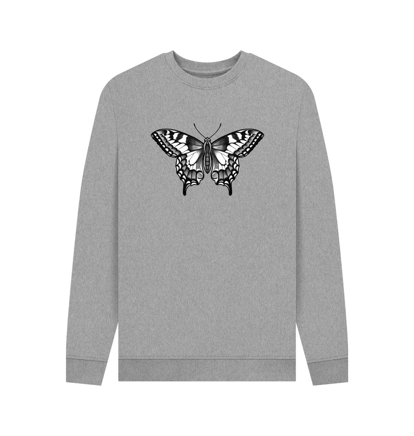 Light Heather Printed Sweater Front