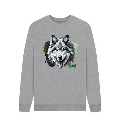 Light Heather Printed Sweater Front