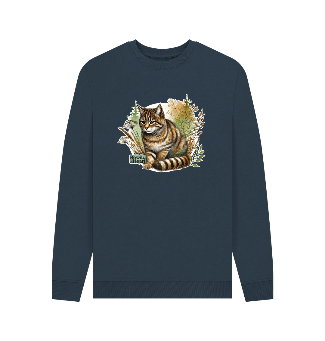 Navy Blue Wildcat Wilderness Men's Sweater