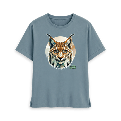 Stone Blue Printed T-shirt Front