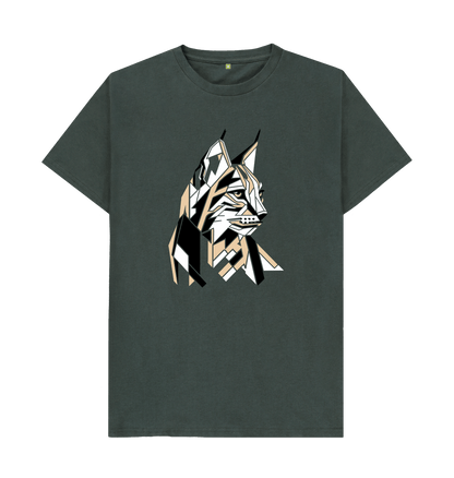 Dark Grey Lynx Rewild Side | Men's T-Shirt