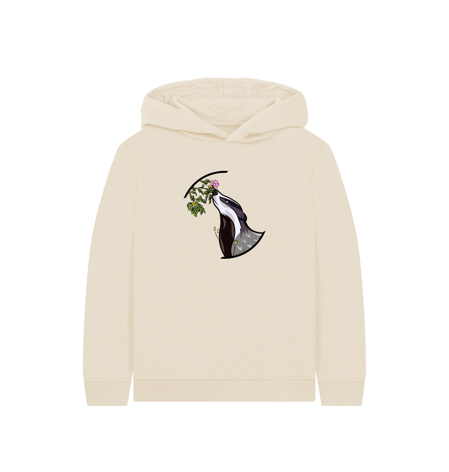 Oat Printed Kids Hoodie Front