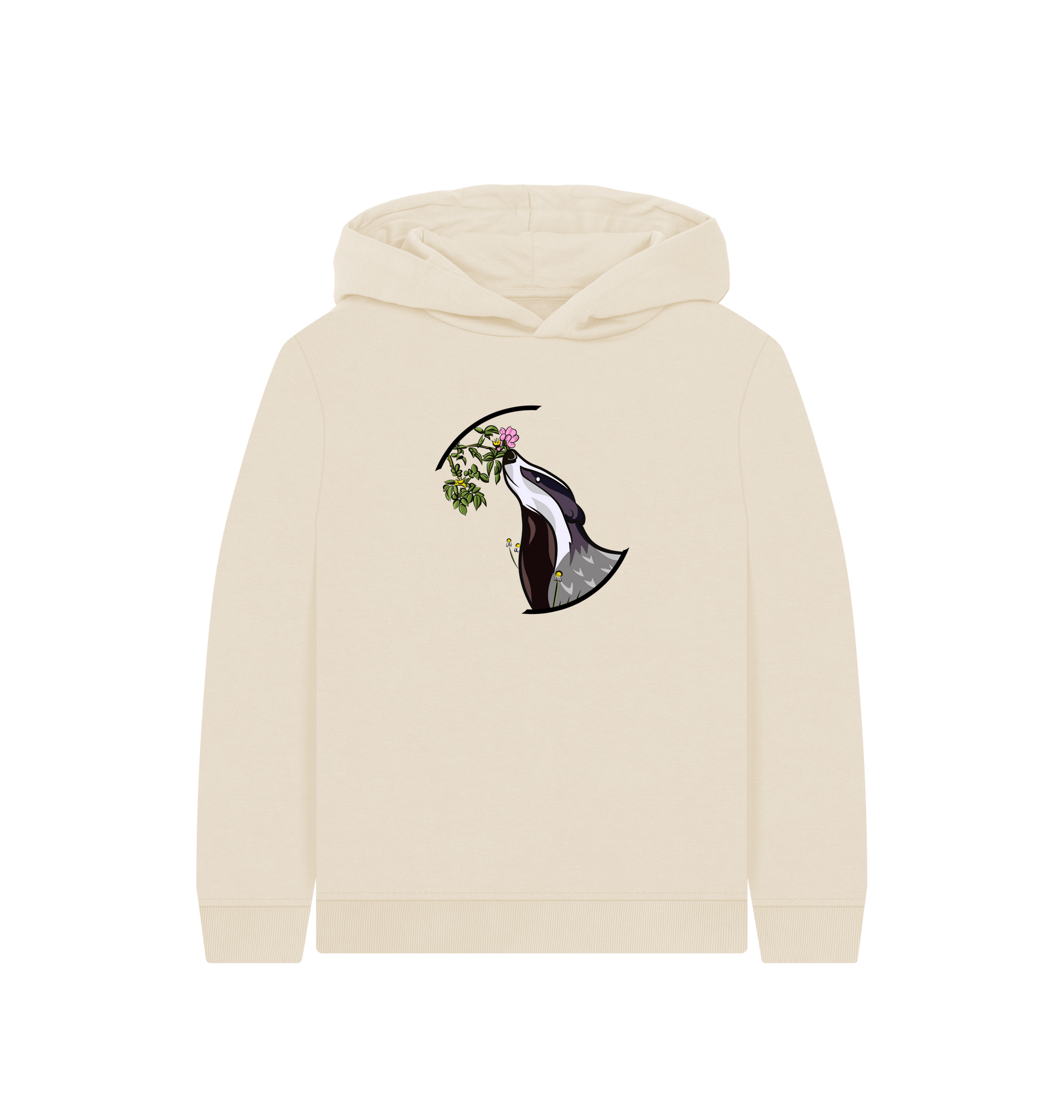 Oat Printed Kids Hoodie Front