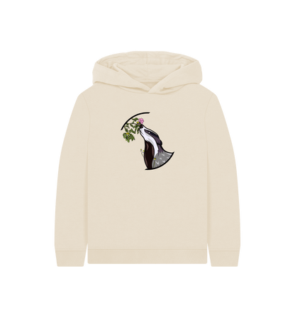 Oat Printed Kids Hoodie Front