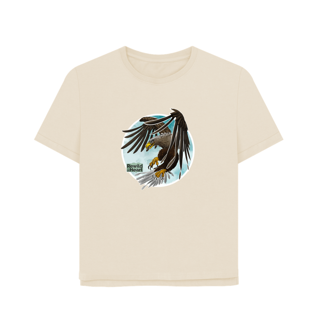 Oat White-Tailed Eagle Flight Women's Relaxed-Fit T-Shirt