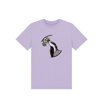 Soft Lilac Printed Kids T-Shirt Front