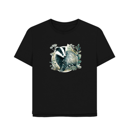 Black Printed T-shirt Front