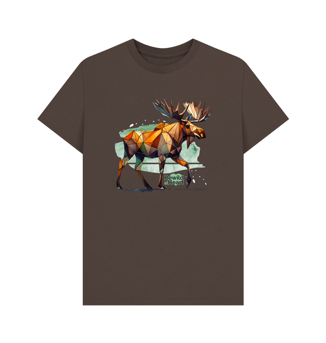 Chocolate Mighty Moose Mosaic Men's T-Shirt