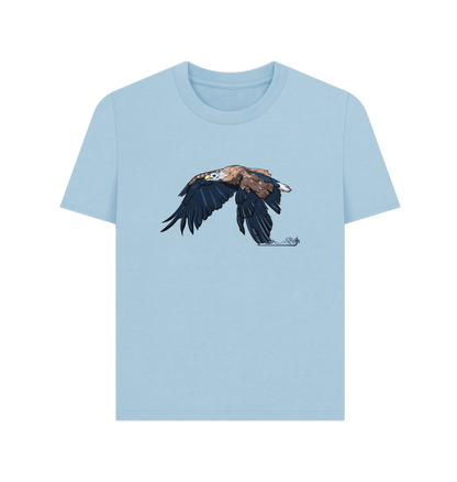 Milky Blue Printed T-shirt Front