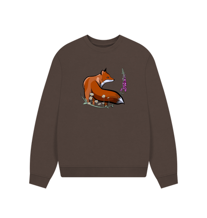 Chocolate Printed Sweater Front