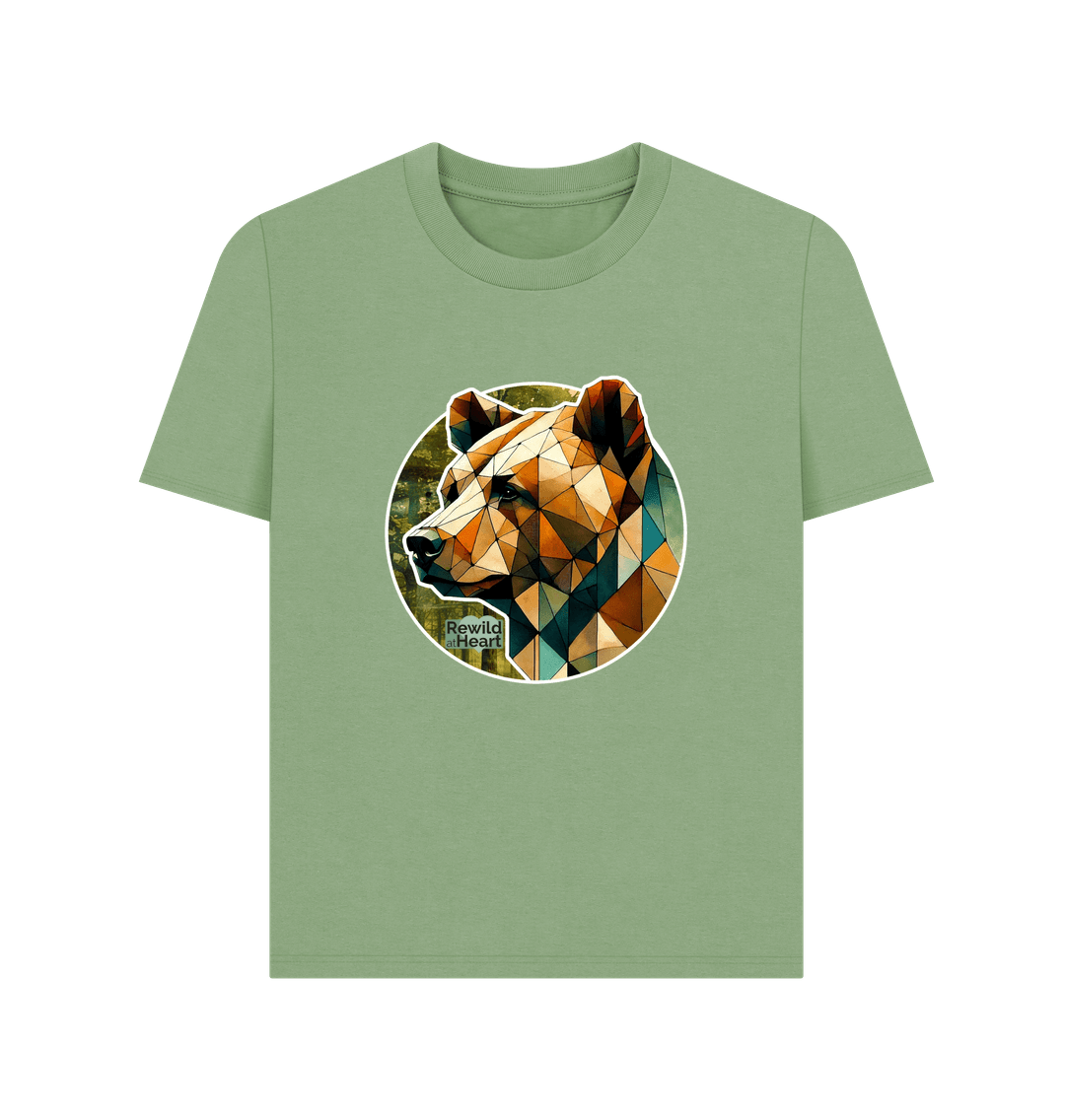 Sage Brown Bear Forest Women's Classic T-Shirt