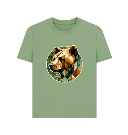 Sage Brown Bear Forest Women's Classic T-Shirt