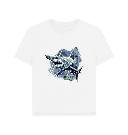 White Goblin Shark Women's Relaxed-Fit T-Shirt