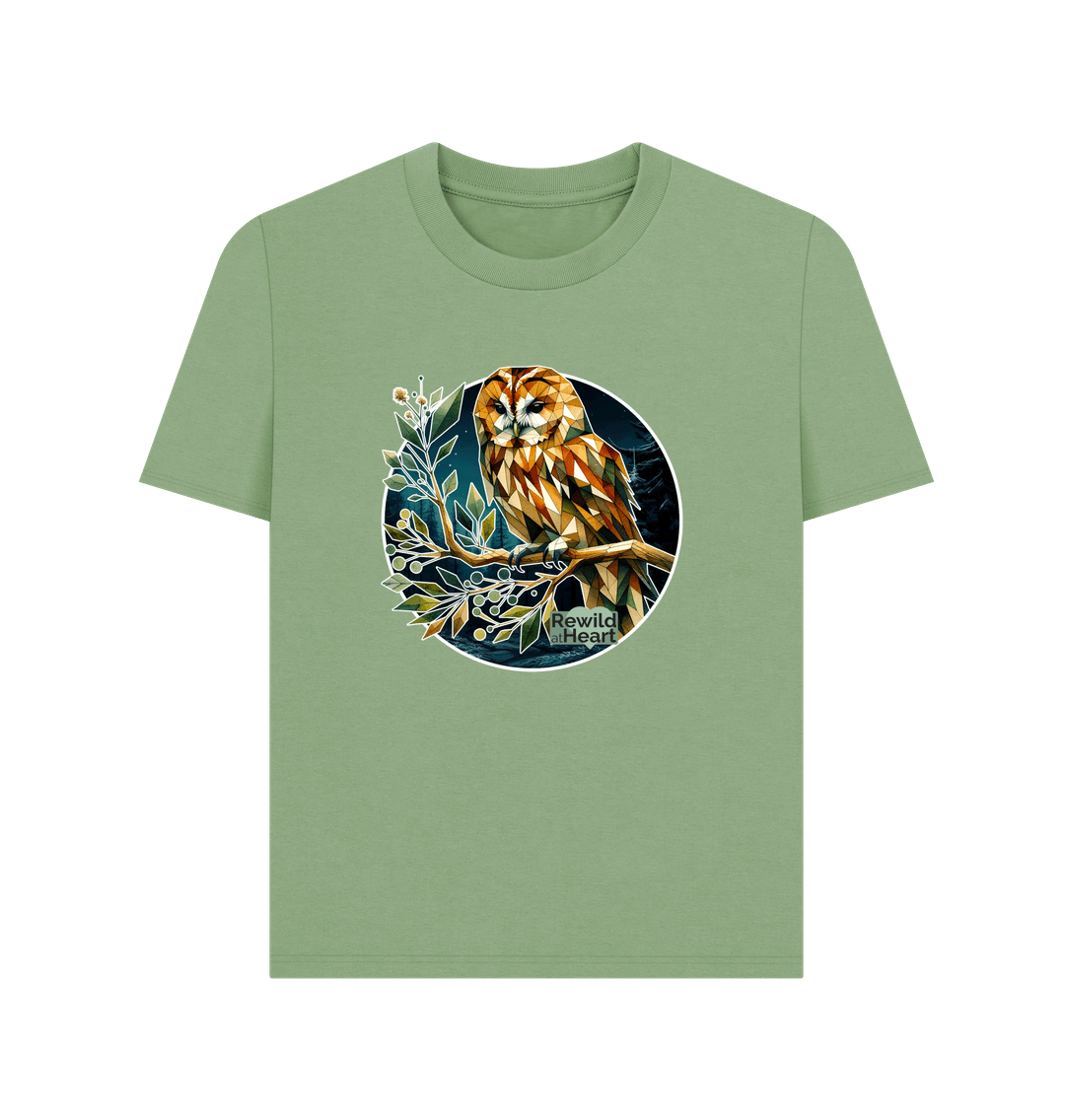 Sage Tawny Owl Women's Classic T-Shirt