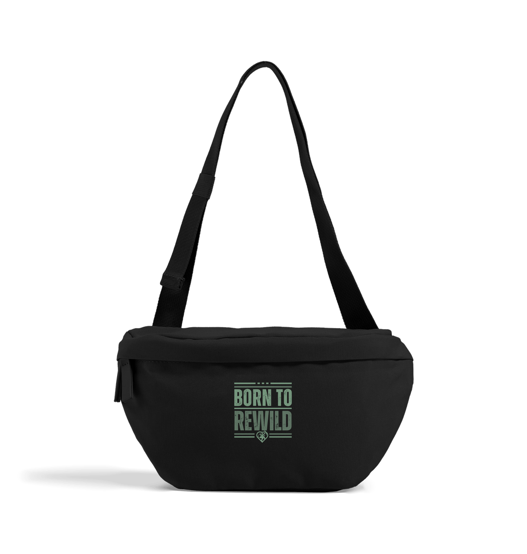 Black Born to Rewild Cross-Body Bag