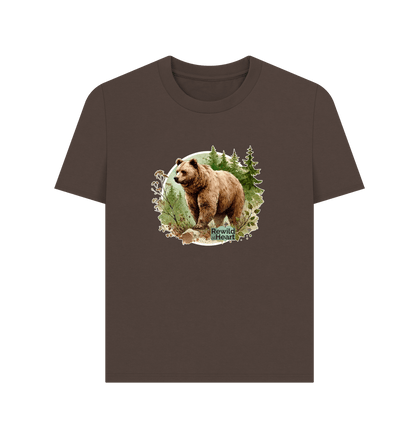 Chocolate Brown Bear Wilderness Women's Classic T-Shirt