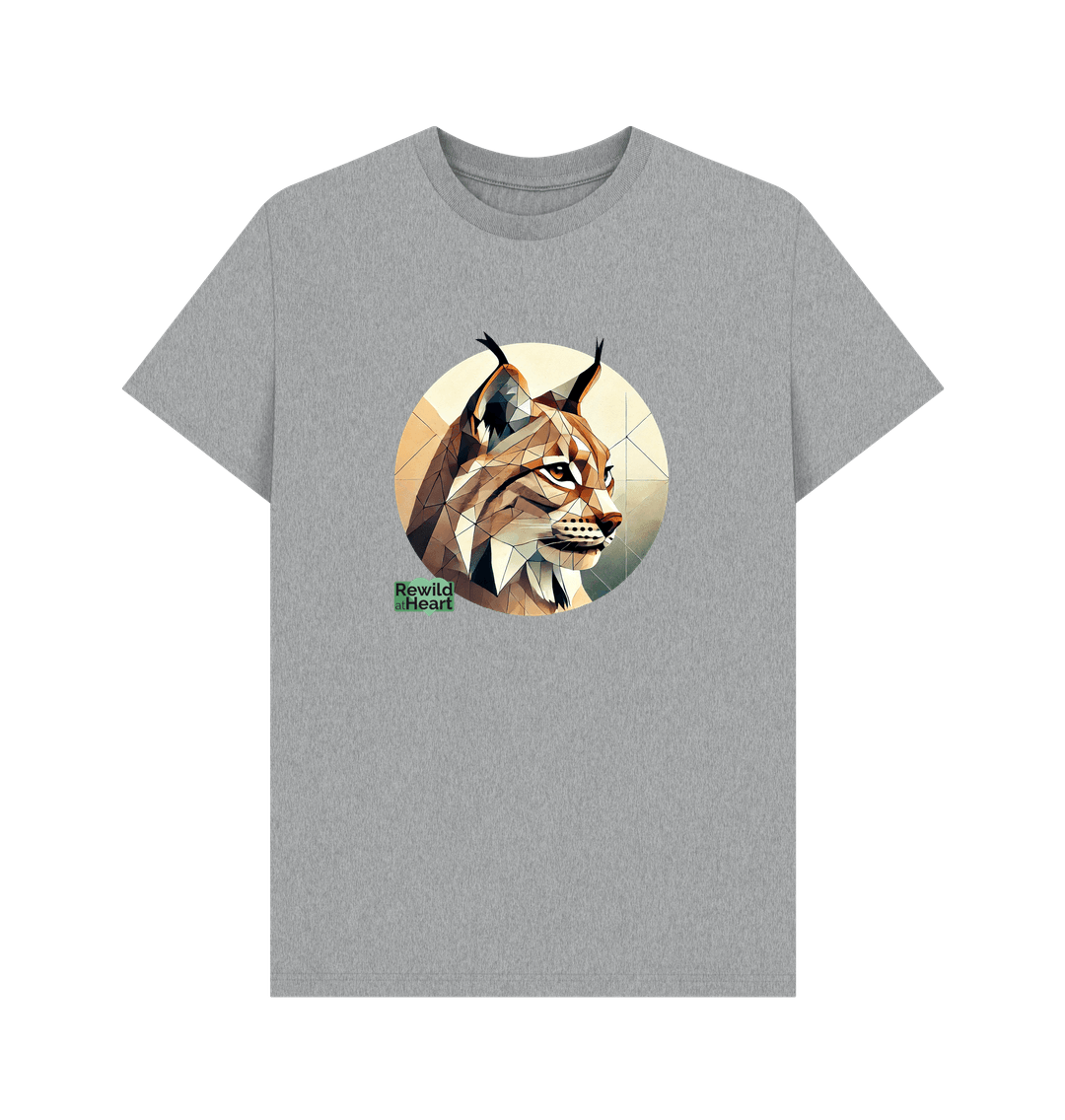 Athletic Grey Lynx Connection Sustainable Men's T-Shirt