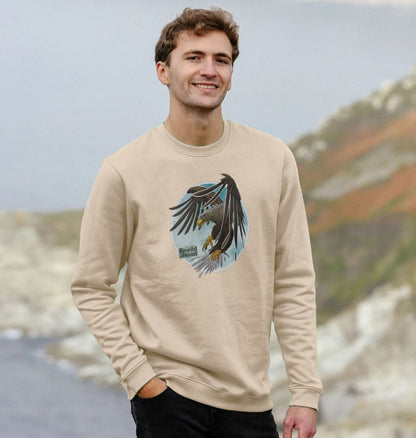 White-Tailed Eagle Flight Men's Sweater