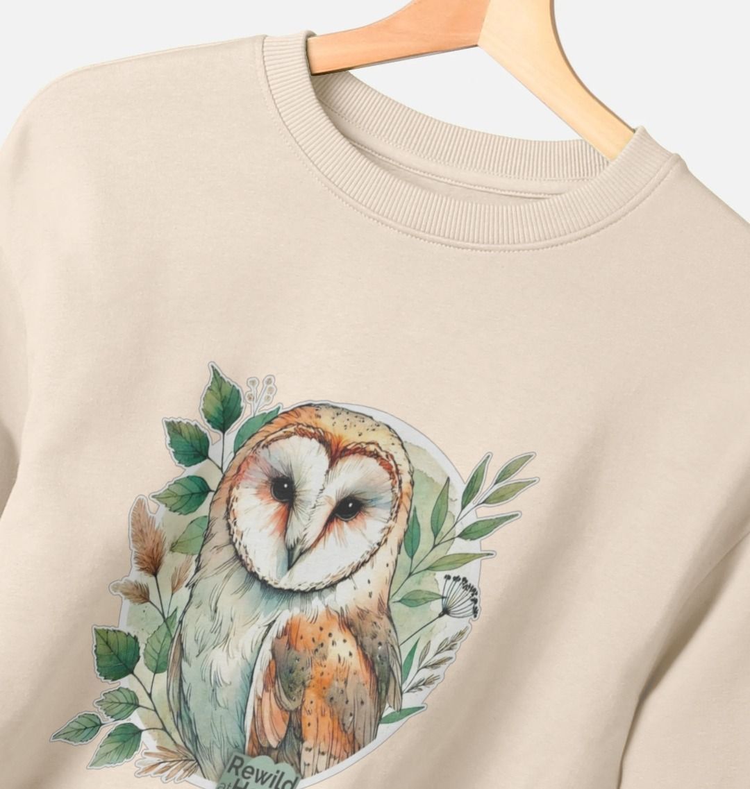 Barn Owl Woodland Women's Oversized Jumper