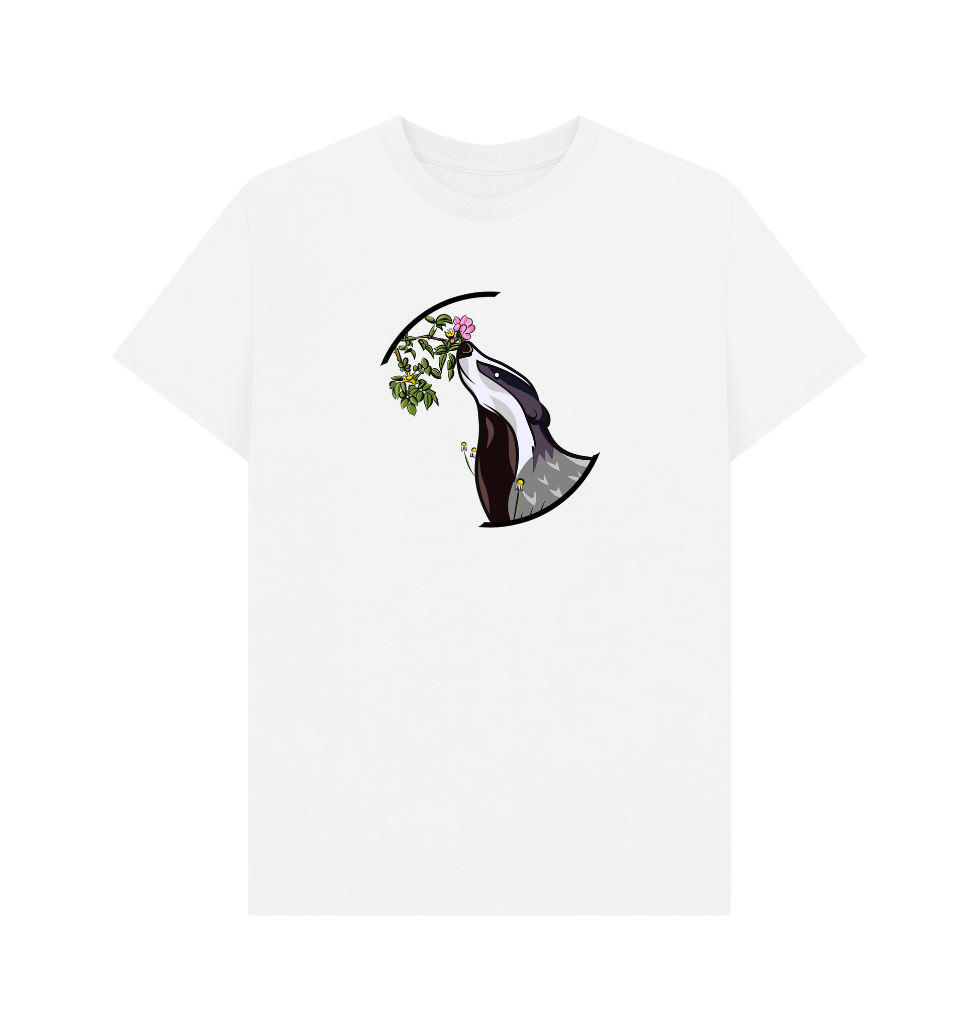 White Printed T-shirt Front