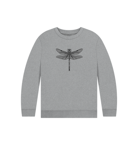 Athletic Grey Printed Kids Jumper Front