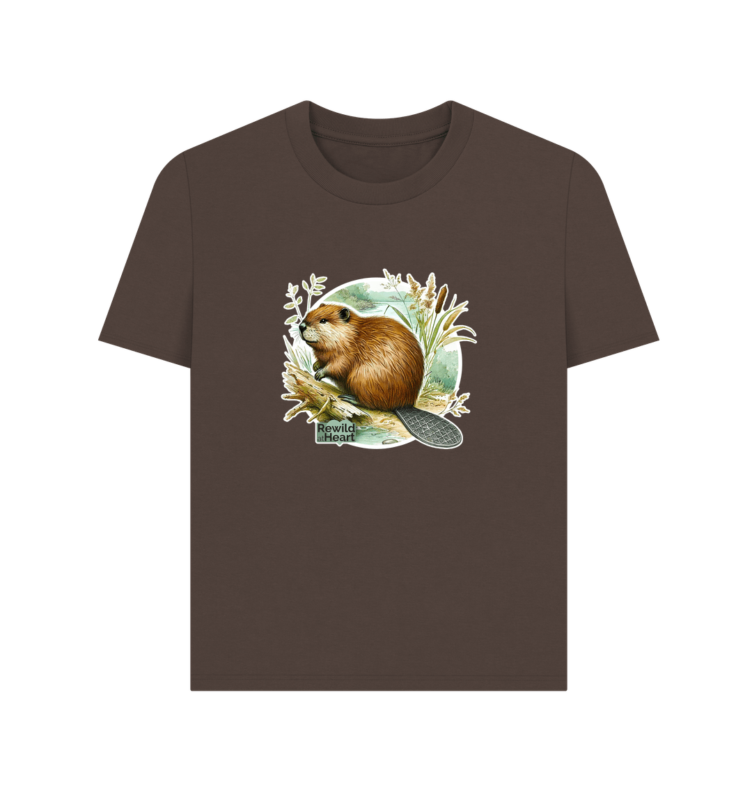 Chocolate Beaver Riverbank Women's Classic T-Shirt