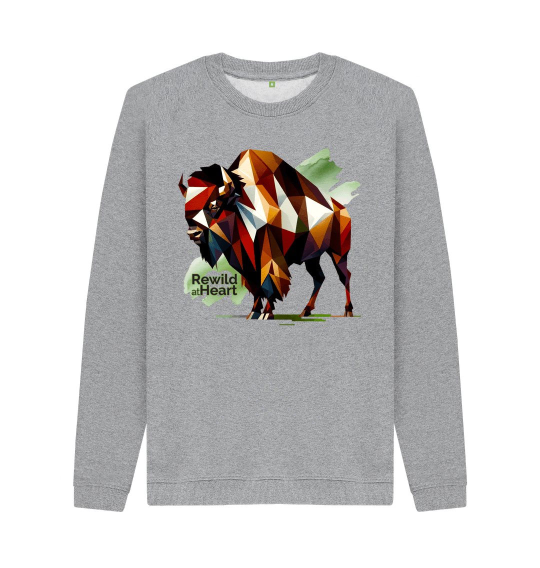 Light Heather Printed Sweater Front