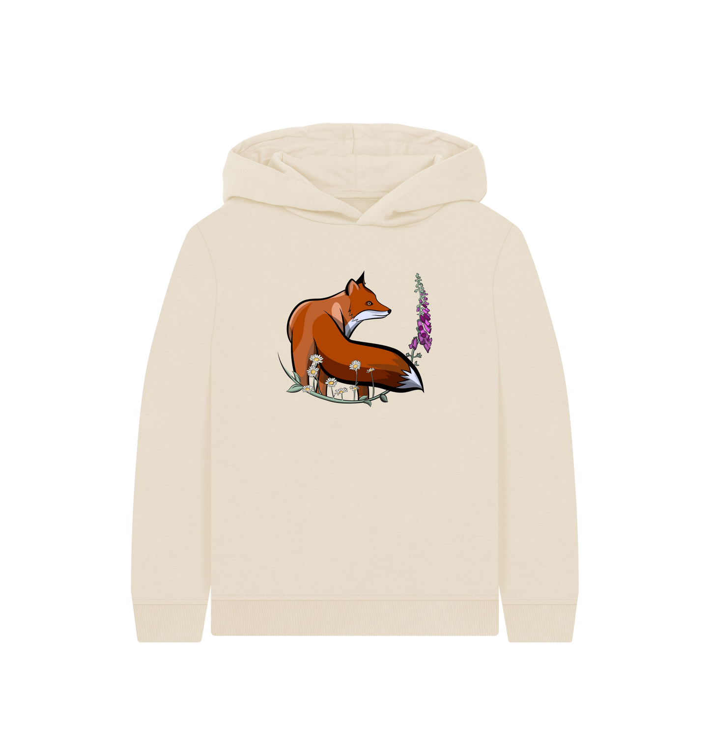 Oat Printed Kids Hoodie Front