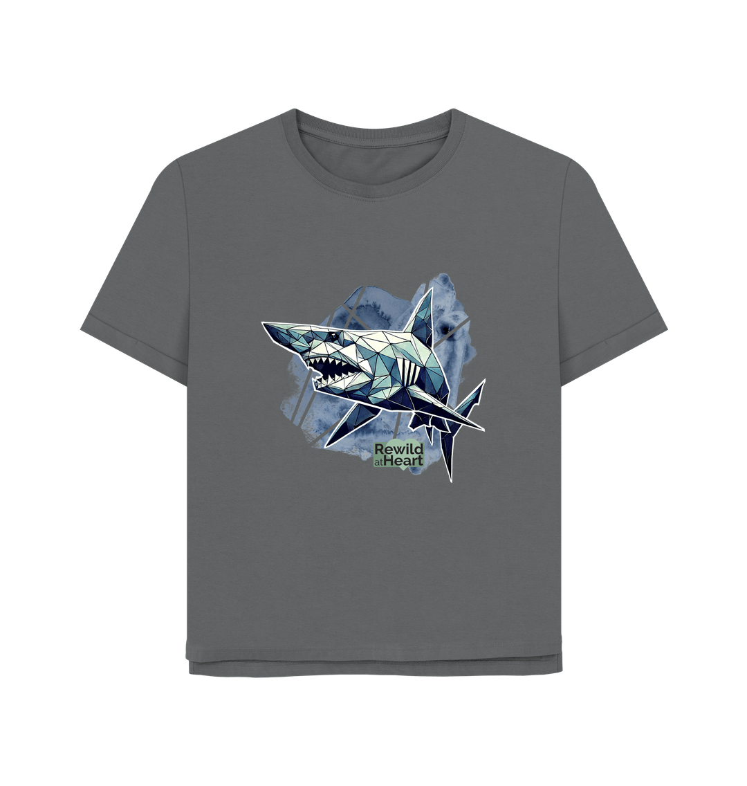 Slate Grey Goblin Shark Women's Relaxed-Fit T-Shirt