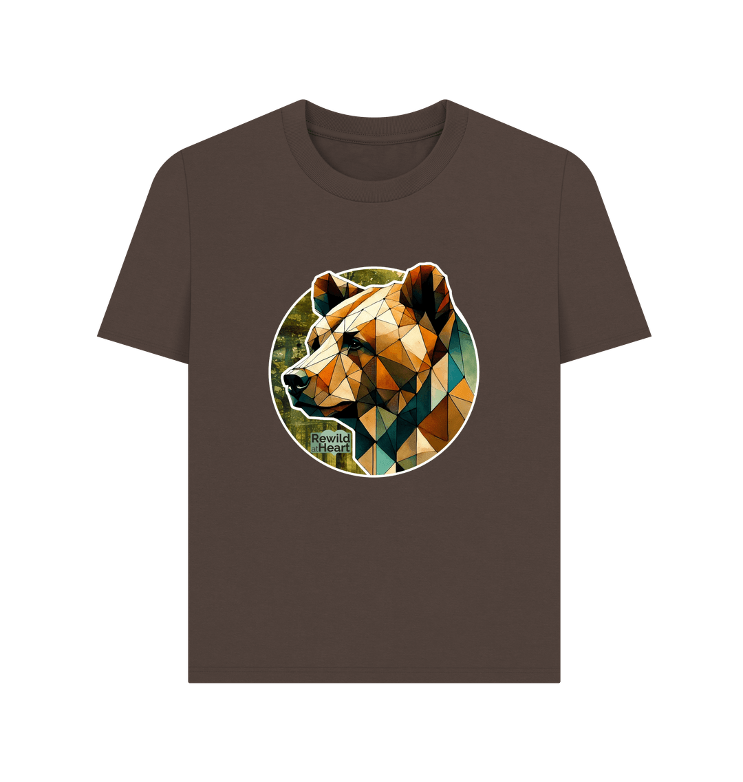 Chocolate Brown Bear Forest Women's Classic T-Shirt