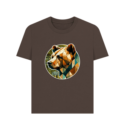 Chocolate Brown Bear Forest Women's Classic T-Shirt