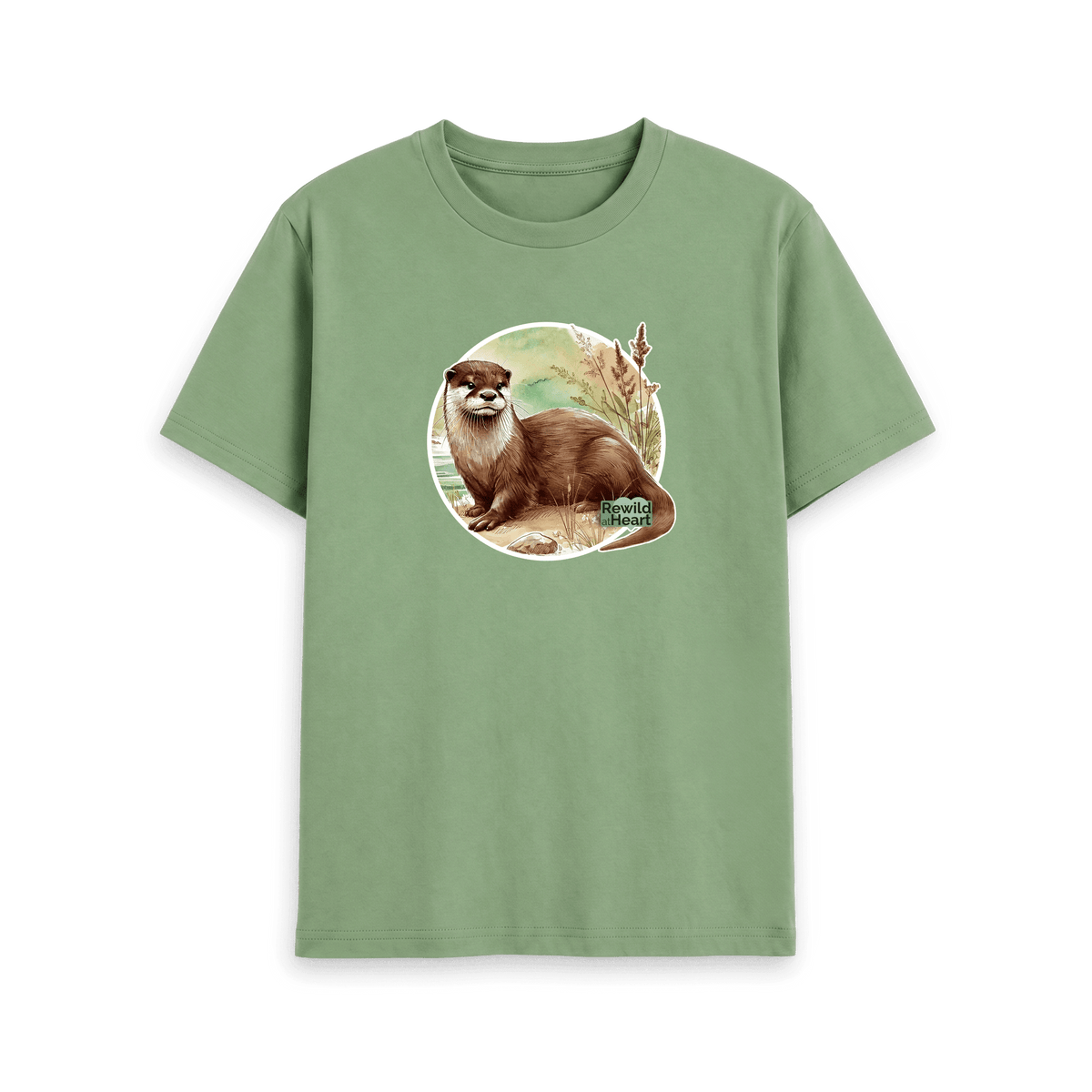 Sage Printed T-shirt Front