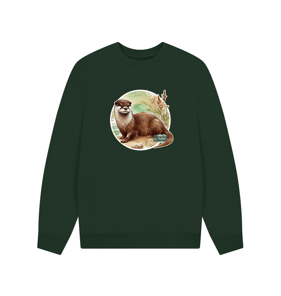 Evergreen Riverside Otter Men's Oversized Sweater