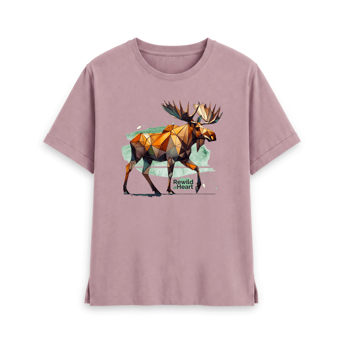 Mauve Printed T-shirt Front