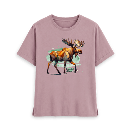 Mauve Printed T-shirt Front